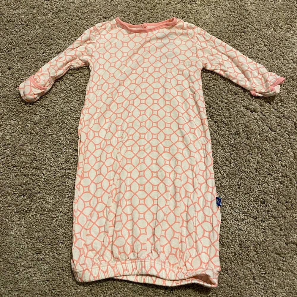 Kickee Pants 3-6 mos girls gown